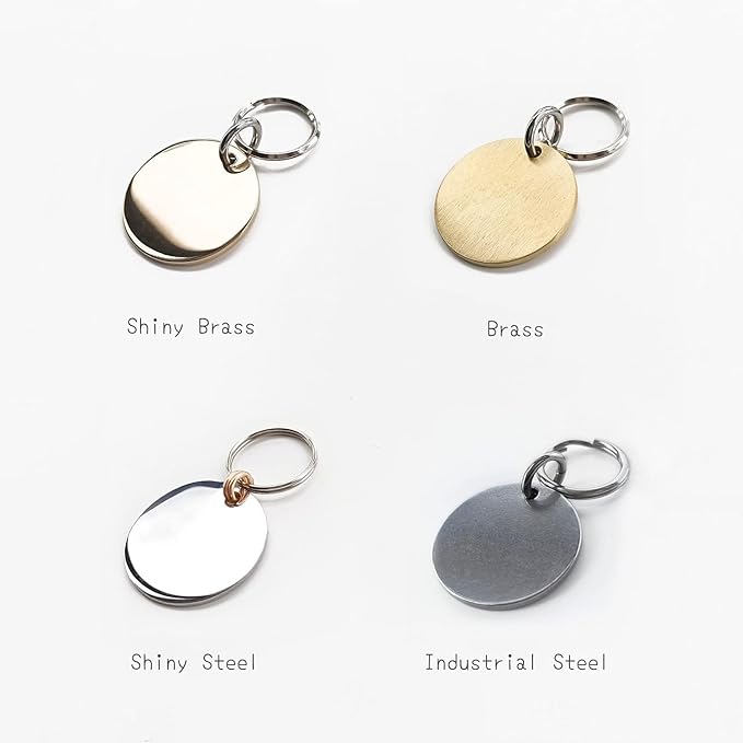 Cats Dogs ID Tags Personalized Lovely Symbols Pets Collar Name Accessories Simple Custom Engraved Products for Medium Four Legged Child Necklace Chain Anti-Lost Copper Brass Charm