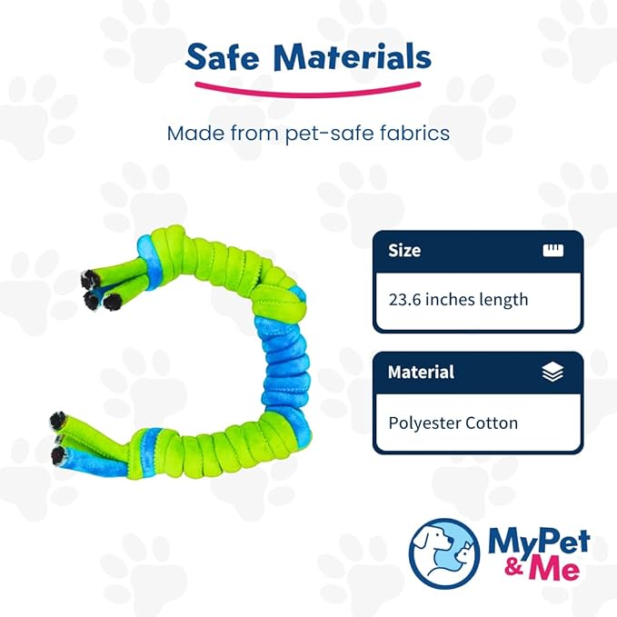 My Pet & Me – Durable Rope Dog Toy for Chewing, Tug of War, and Interactive Play – Perfect for Puppies and Active Dogs (21.6 Inch, 4-Knot Dog Rope Toy)