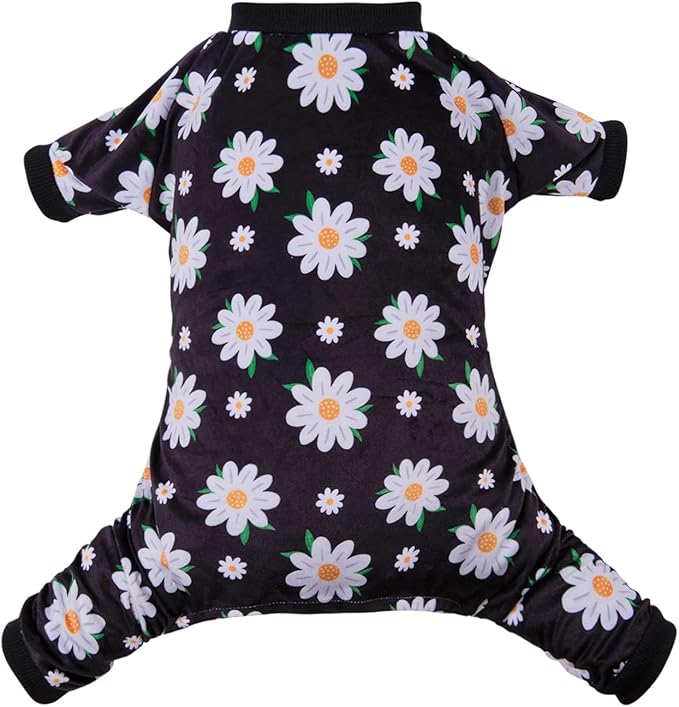 CuteBone Small Dogs Outfit Soft Puppy Onesies Pjs Dog Pajamas Pet Coat Cat Apparel Comfy Doggie Jumpsuit Bodysuit for All Seasons P221S