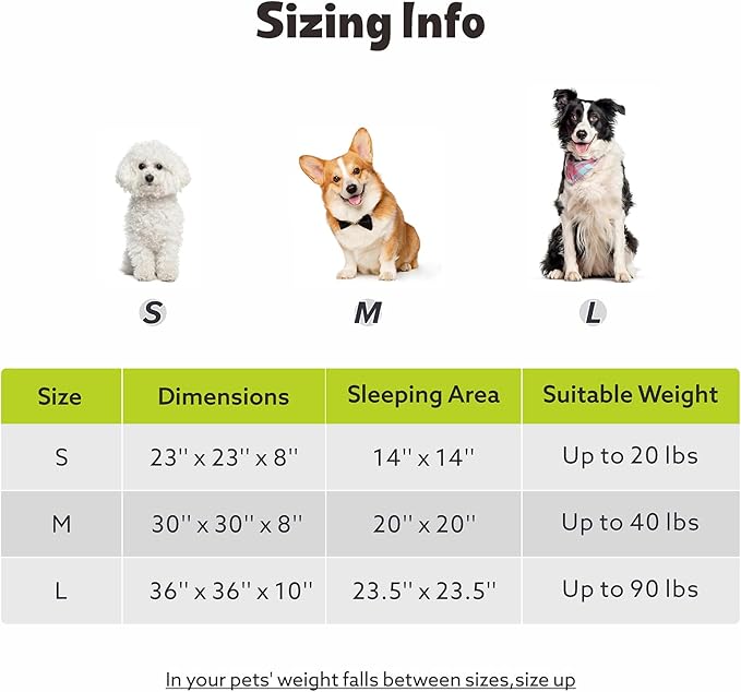 MIXJOY Dog Beds Large Sized Dogs, Washable Dogs Bed with Removable Cover, Cozy Donut Dog Ded Fluffy Plush Faux Fur Pet Bed with Anti-Slip Bottom, 36"x36"x10", White