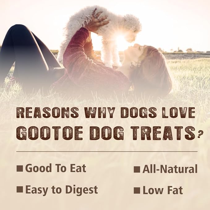 Gootoe Turkey Tendons for Dogs –All-Natural, Hypoallergenic Dog Treats, Rawhide Alternative, Long Lasting Puppy Chews, Healthy Dog Treats for Medium Breeds, Ring (M), 3 Count Pack