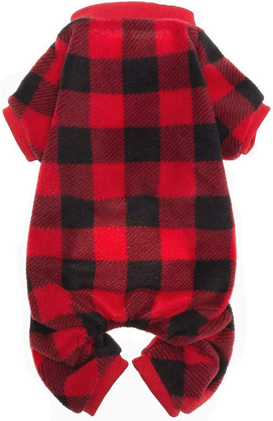 SCENEREAL Dog Pajamas for Small to Large Dogs Soft Pet Sweater Clothes Warm Puppy Onesie Outfits for Doggie Winter Christmas - Dog Jammies Pjs