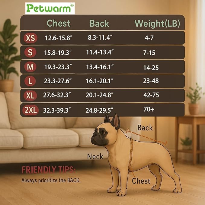 PetWarm Reversible Dog Winter Coat, Windproof Dog Puffer Vest, Soft Vest for Dogs with Hook-and-Loop Strap for Easy Dressing, Waterproof Coat for Dogs with Adjustable Fit, Green, L
