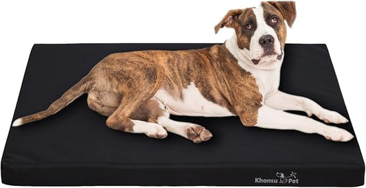 KHONSU PET Durable Tough Dog Bed - 800lbs Tear Strength Waterproof for Outdoor/Indoor Use Not for Aggressive Chewer (65lb Size L)