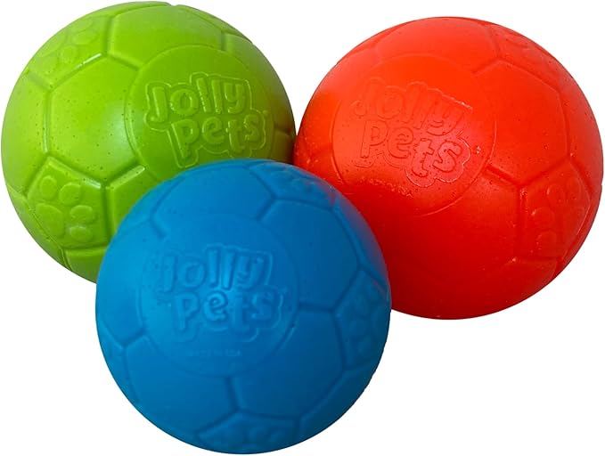 Jolly Pets Mini Jolly Soccer Ball; Floating-Bouncing Dog Toy; 3" Orange