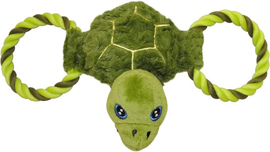 Jolly Pets Jolly Tug-a-Mal Turtle Tug/Squeak Toy, Large