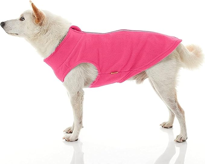 Gooby Boys 3X-Large Chest (~28.5 Inch) Zip Up Fleece, Pink, 3X-Large 28.5 US