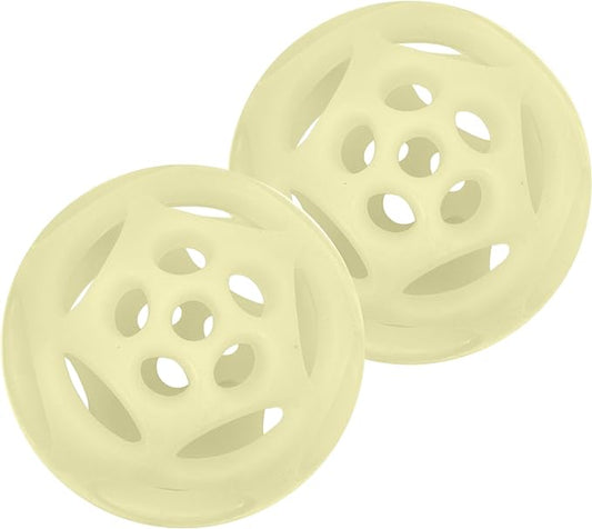 Chew King by Mammoth Glowing Fetch Ball, Dog Ball Toys, Large 2-Pack Lattice