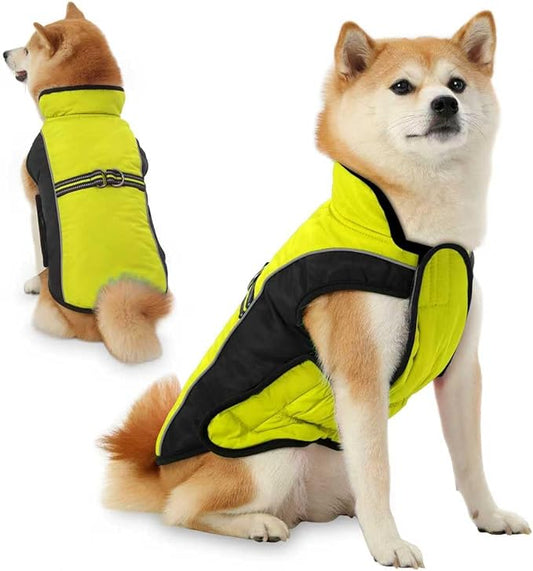 Dog Coat, Water-Resistant Dog Clothes, Warm Fleece Lining Dogs Coats, Winter Windproof Dogs Jackets with Reflective, Pet Vest for Small Medium Large Pets - 1 PCS
