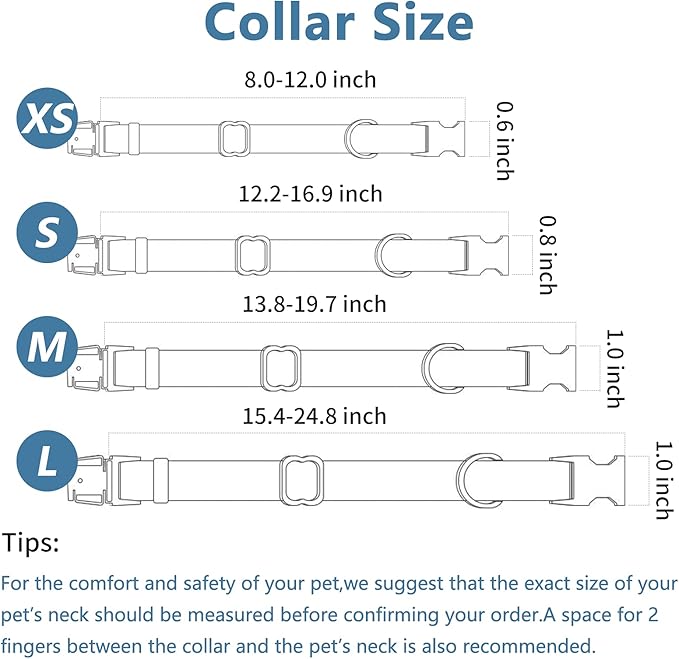 Soft Leather Dog Collar and Leash (6.6') Set - Stylish Rose Gold Heavy Duty Metal Buckle, 4 Adjustable Lengths Leash for Small Medium Large Dogs - Comfortable & Easy to Clean Mint Green S(12.2"-16.9")