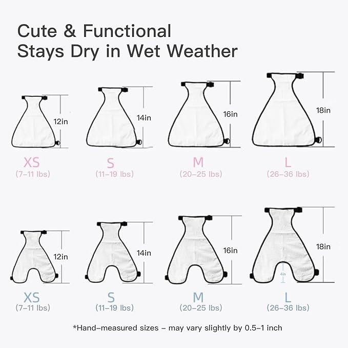 Waterproof Belly Shield for Corgis & Dachshunds – Adjustable underbelly Protector. Male/Female Designs. Stays Dry in rain, mud & Grass. Ideal for Sensitive Skin (Blue - Male, L)