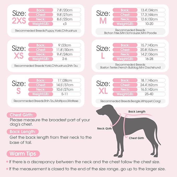 Dog Sweater Dress Plaid Knitwear for Small Medium Dogs Warm Puppy Pet Turtleneck Stretch Pullover Cute Fall Winter Vest Clothes with Leash Hole for Christmas (Pink, L)