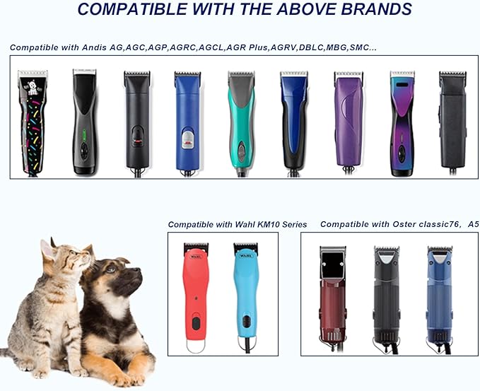 3/4" HT（63980） Blade Dog Grooming Clipper Replacement Blades Compatible with Andis Dog Clippers,Detachable Stainless Steel Blade,Size-3/4 HT, Cut Length 3/4-Inch