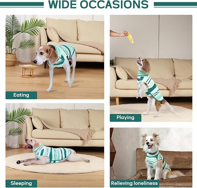 ROZKITCH Dog Sweaters for Small Medium Dogs Male Boy Girl,Soft Stretchy Turtleneck Pullover Shirt with Leash Hole for Medium,Warm Winter Coat for BlueStripe M