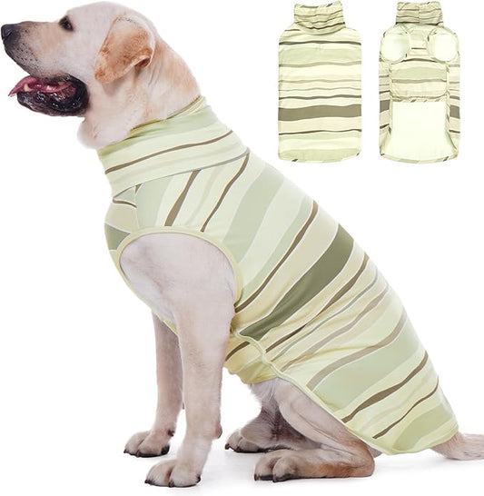 ROZKITCH Pullover Fleece Dog Sweater, Turtleneck Winter Sweaters for Dogs Indoor and Outdoor Activities for Spring Autumn, Worn Under A Jackeet Harness ShallowCoffee 5XL