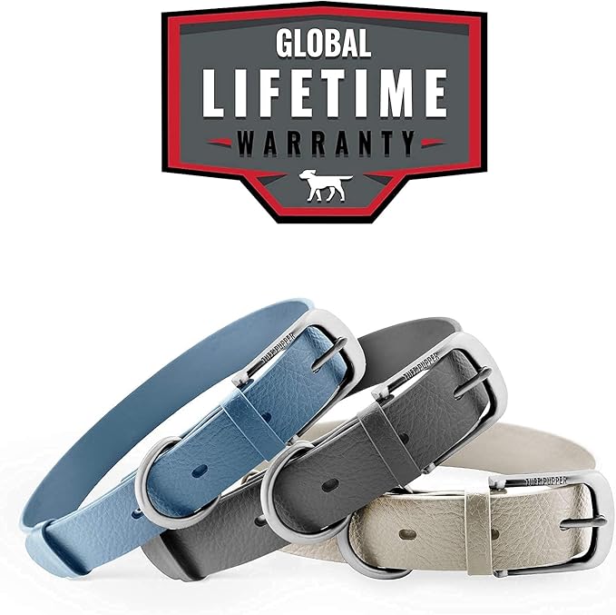Tuff Pupper Classic Heavy Duty Dog Collar | 10x Stronger Than Leather | 100% Waterproof & Odor Proof Dog Collar | Tough Rust-Proof All Metal Hardware Small (12-15" Neck)