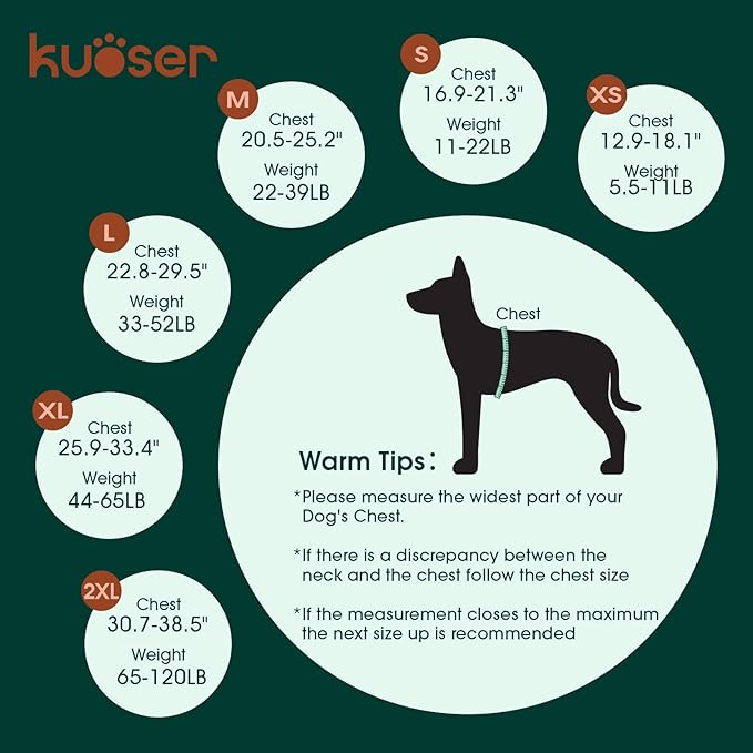 Kuoser Dog Life Jacket with Reflective Stripes, Adjustable High Visibility Doggie Water Vest Ripstop Puppy Lifesaver Pet Life Preserver for Small Medium and Large Dogs Puple XL