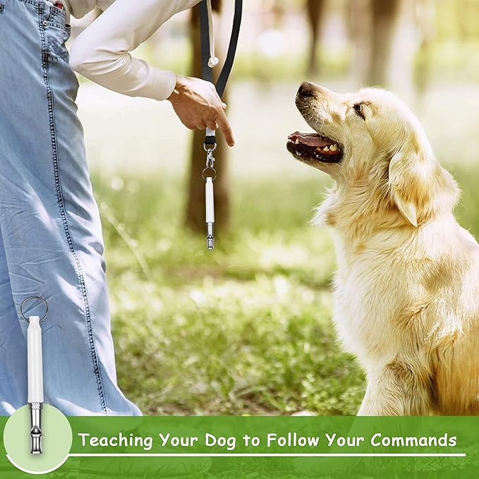 Dog Whistle to Stop Barking Neighbors Dog,2 Pcs Adjustable Ultrasonic Silent Dog Whistle