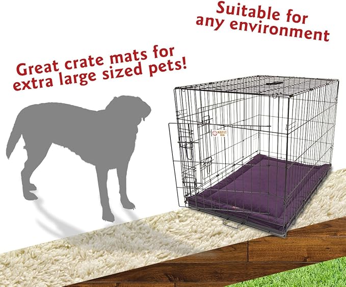 48" Villa Aubergine Purple Crate Dog Bed Mat By Majestic Pet Products