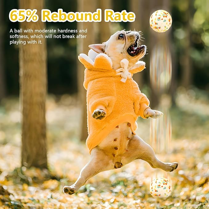 2Pcs Dog Balls Toys for Dog Aggressive Chewers, Interactive Pet Toys, Tennis Balls for Large Medium Small Puppy for Training Fetching Throwing Catching Interactive Play, Swimming, Water Floats Toys