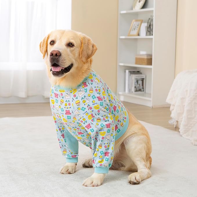 Dog Recovery Shirt for Front Legs, Dog Elbowpads Sleeve Protect Dogs Elbows Arms,Stop Licking Joints After Surgery, Help with Injury Healing Covers The Wound, Cone Alternatives (Blue, 3XL)