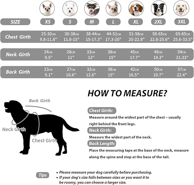 Windproof Waterproof Dog Coat Fleece & Cotton Lined Warm Jacket, Cold Weather Pet Apparel Clothes Vest for Small to Large Dogs (L, Silver)