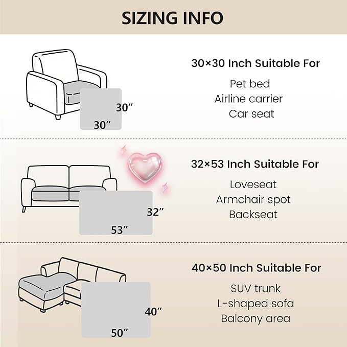 gogobunny 100% Double-Sided Waterproof Dog Bed Cover Pet Blanket Sofa Couch Furniture Protector for Puppy Large Dog Cat, Reversible (32x53 Inch (Pack of 1), Dark Blue/Light Blue)