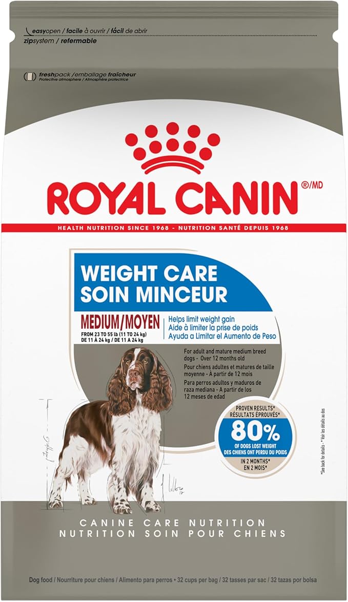 Royal Canin Canine Care Nutrition Medium Weight Care Adult Dry Dog Food, 30 lb Bag