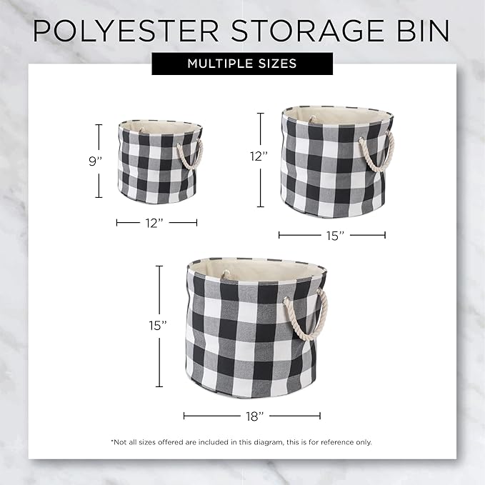 Bone Dry Pet Storage Collection Striped Paw Patch Bin, Medium Round, Brown