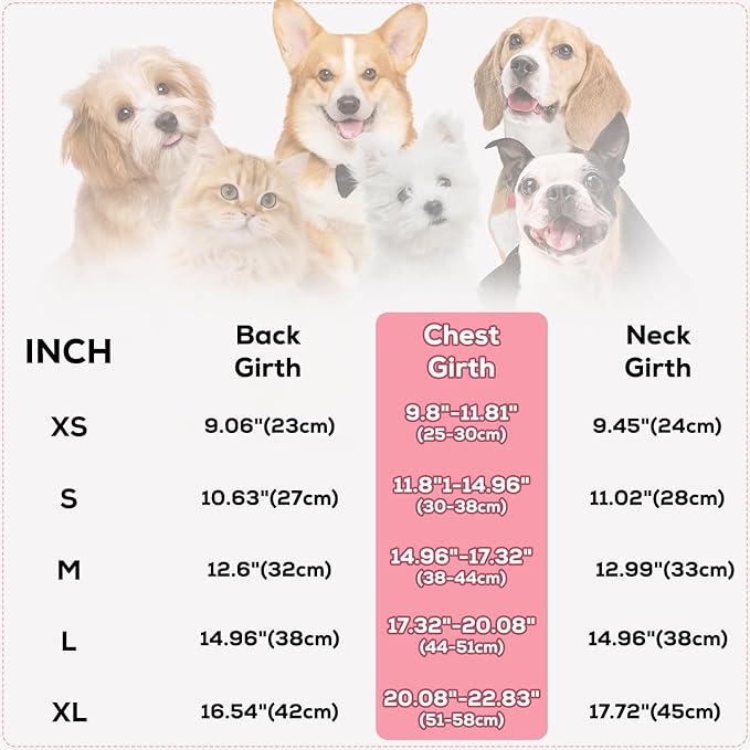 EMUST Dog Coat, Warm Reversible Dog Winter Coat with Fleece Lining, Thick Plush Puppy Coats, Cream, XL
