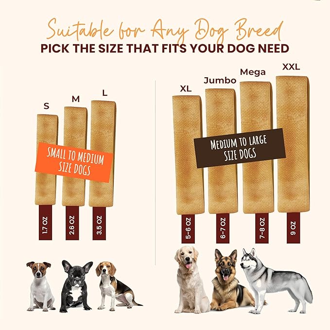 KATHMANDU'S Authentic 100% Natural Himalayan Yak Cheese Dog Chews – Large (Pack of 4) | High Protein, Delicious & Long-Lasting Dog Treats for Aggressive Chewers | Odor & Gluten Free Chews