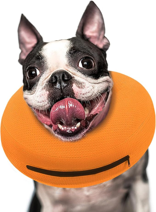 Supet Inflatable Dog Cone Collar for Large Medium Small Dogs, Soft Cone Collar for Dogs Puppies Cats, E Collar Pet Cone Alternative After Surgery