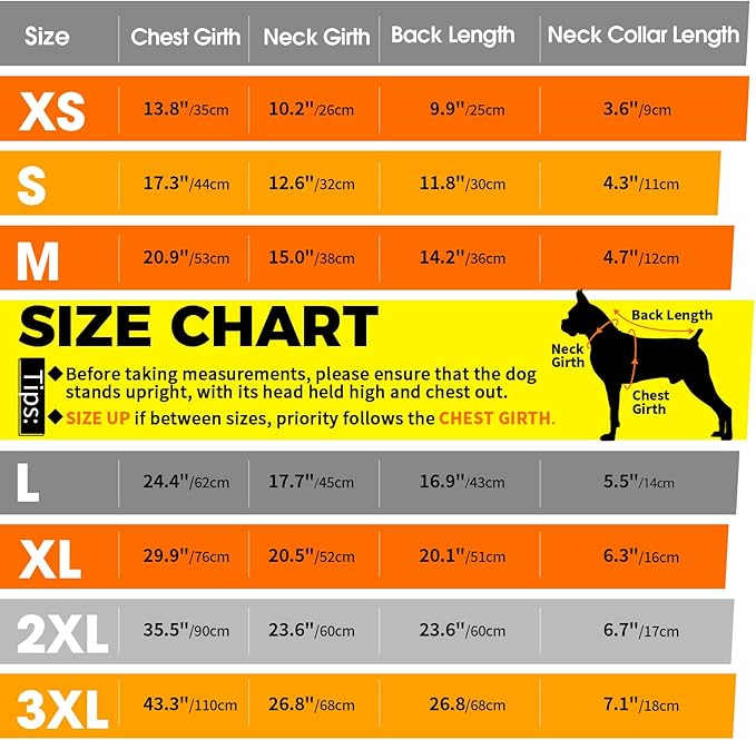 Dog Puffer Jacket with Detachable Neck Wrap for Small Dogs, Waterproof Orange Dog Vest with Back Zipper, Winter Coat Fleece Elastic Band on Chest for Dogs, Bichon Frise, Chihuahua, Orange XS
