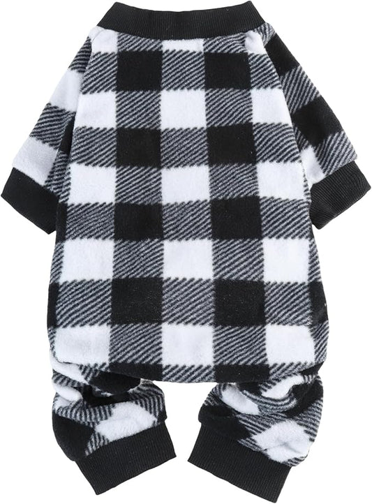 SCENEREAL Dog Pajamas for Small Medium Large Dogs Soft Pet Sweater Clothes Warm Puppy Onesie Outfits for Doggie Winter Christmas - Dog Jammies Pjs
