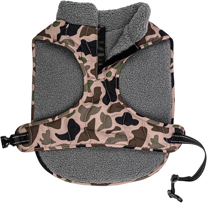King Buck After-Hunt Quilted Sherpa Jacket, Camo, S/M