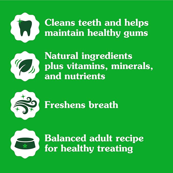 Greenies Teenie Natural Dog Dental Treats, Sweet Potato Flavor, 12 oz. Pouch (43 Treats)