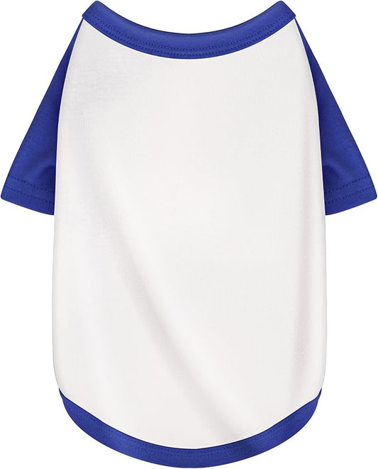 Stylish White Color Block Dog Shirt: Premium Polycotton Blend, Comfortable, Breathable, and Wrinkle-Resistant. Perfect Apparel for Small, Medium, & Large Dogs, a Must-Have for Pet Lovers S