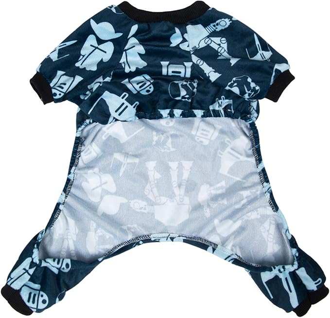 CuteBone Small Dogs Outfit Soft Puppy Onesies Pjs Dog Pajamas Pet Coat Cat Apparel Comfy Doggie Jumpsuit Bodysuit for All Seasons P47XL