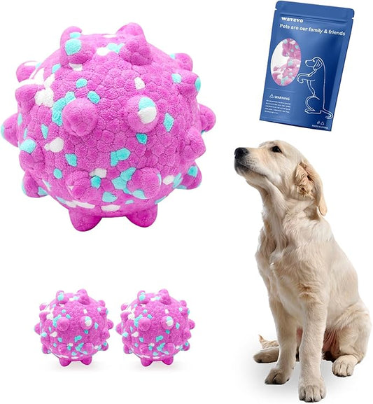 2 Pcs Tough ETPU Dog Balls for Aggressive Chewers - Bouncy, Interactive Floating Chew Toys for Fetch & Water Play with Medium Large Dogs