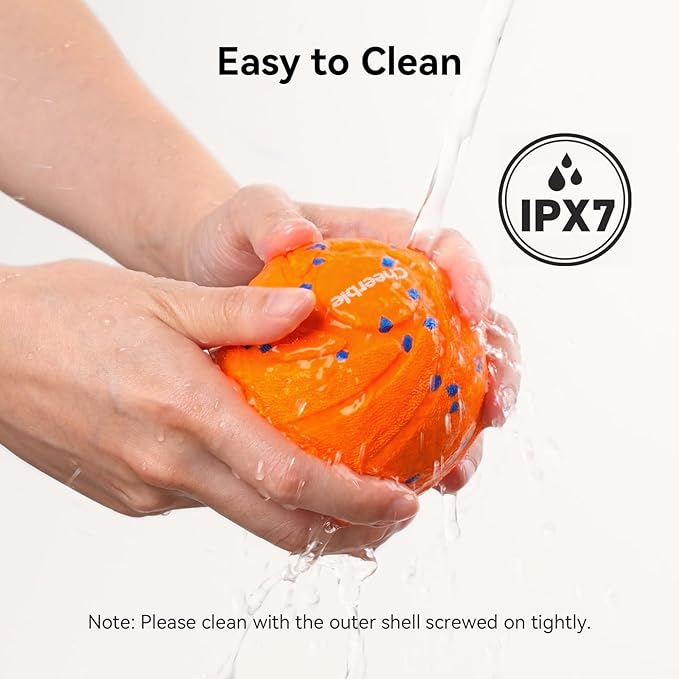Cheerble Smart Interactive Dog Toy, Wicked Ball AIR, Automatic Moving, Bouncing, Rotating, IPX7 Waterproof Rating, Active Rolling Ball for Medium and Large Dogs