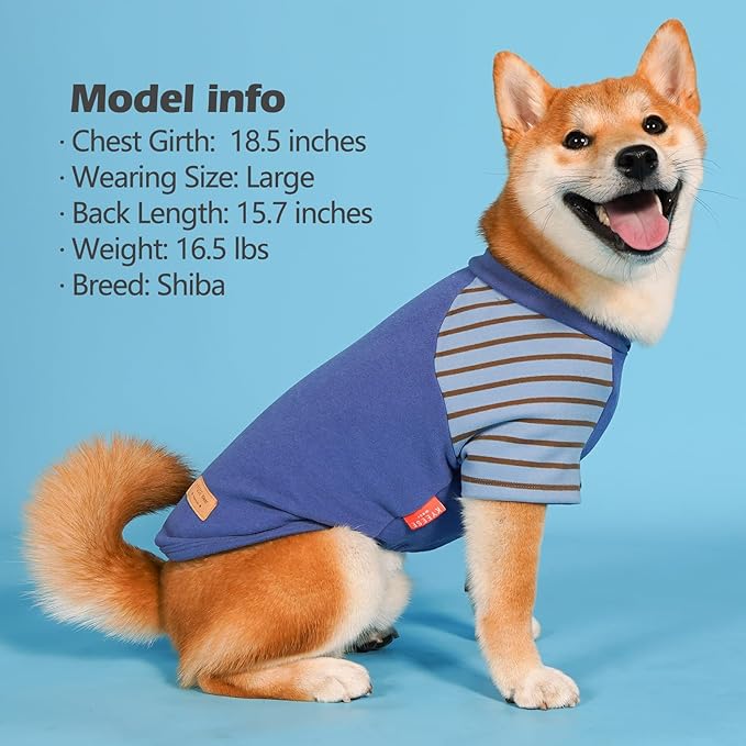 KYEESE 2Pack Dog Sweater Pet Fleece Sweater with Sleeves Stretchy Cat Sweaters Soft Cat Clothes Comfy Dogs Sweatshirt Lightweight Dog Sweaters for Small Dogs Male Pullover Pet Coat for Cold Weather
