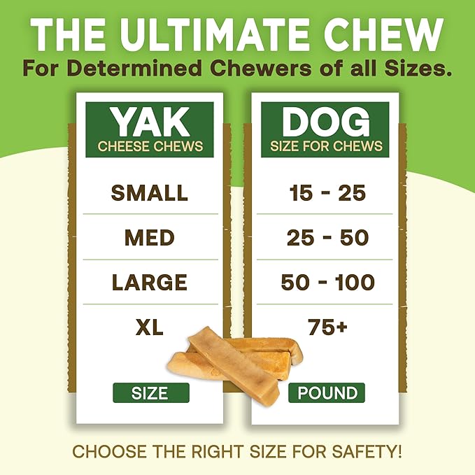 EcoKind Premium Gold Yak Cheese Himalayan Dog Chews, Dog Treats Large Breed, All Natural, High Protein Dog Chew, Cheese, Large - 12+ Chews (3 lbs)