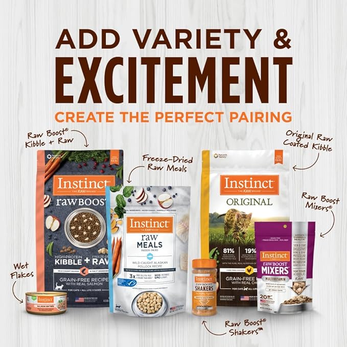 Instinct Raw Boost Gut Health, Natural Dry Dog Food with Freeze Dried Pieces, Grain Free Recipe - Real Chicken, 18 lb. Bag