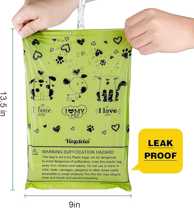 Dog Poo Bags Biodegradable -1160 Count/58 Refill Rolls Waste Bags, Extra Strong Thick Poo Bags for Dogs, Pet - Sented