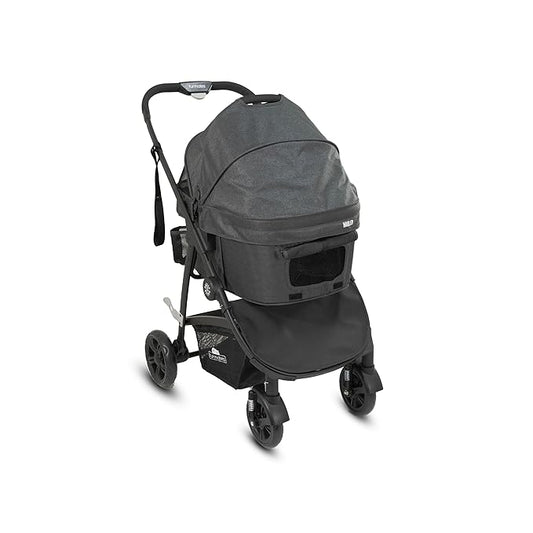 Pet Stroller, Removable and Reversible Carrier, Mesh Panels, Strorage Pockets, Great for Dogs and Cats, Keep You Pets Safe, Easy to Use