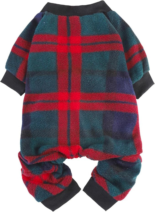 SCENEREAL Dog Pajamas for Small to Large Dogs Soft Pet Sweater Clothes Warm Puppy Onesie Outfits for Doggie Winter Christmas - Dog Jammies Pjs