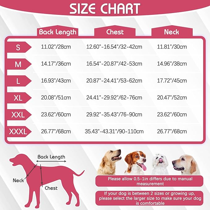 IDOMIK Dog Winter Coat, Reflective Waterproof Dog Jacket for Cold Weather, Warm Pet Coats for Small Medium Large Dogs, High Collar Doggy Fleece Snow Jacket, Winter Vest with Adjustable Buckle,L