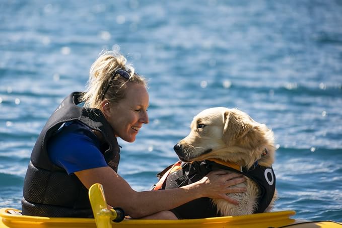 Stunt Puppy Float Doggy Life Jacket, Ergonomic Dog Life Vest for Swimming, Patented Design for Secure Fit, Medium, Red