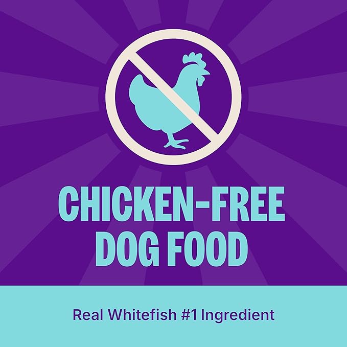 Wellness Complete Health Dry Dog Food with Grains, Natural Ingredients, Made in USA with Real Meat, All Breeds, For Adult Dogs (Whitefish & Sweet Potato, 5-Pound Bag)