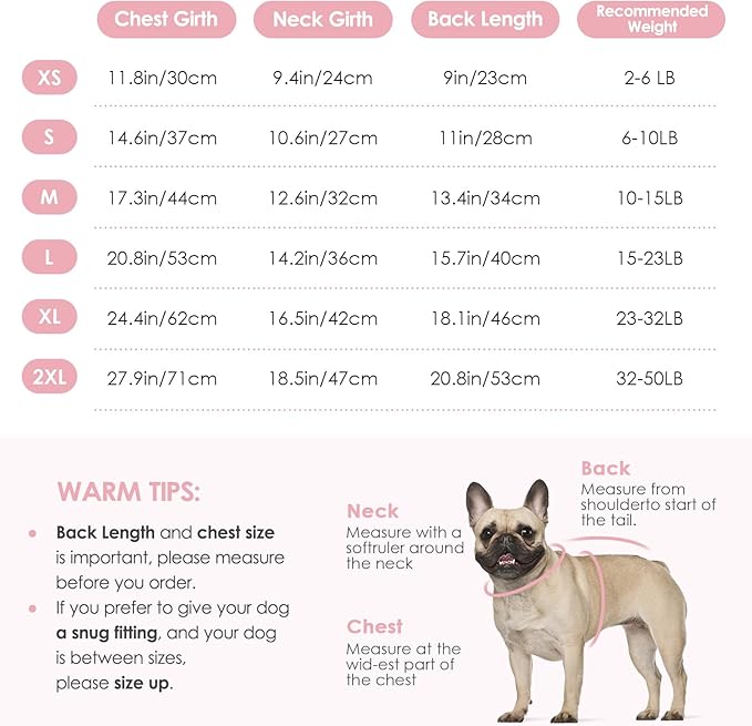 KOESON XS Dog Sweater Girl and Boy, Warm Extra Small Dog Sweater, Soft Turtleneck Doggy Sweaters with Sleeves, Thick Pink Christmas Sweaters for Chihuahua, Yorkie, Pink, XSmall